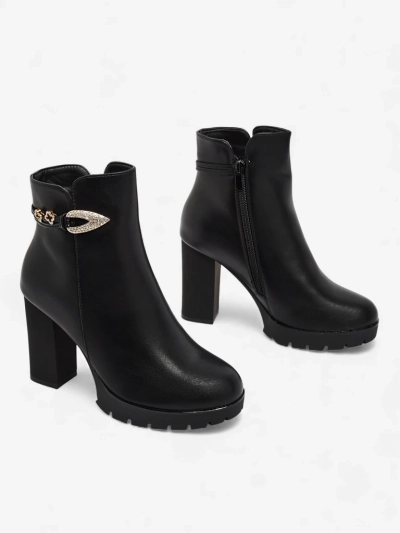 Moteriški eko odos aulinukai su storu kulnu Sylvar