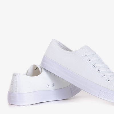 Женские кроссовки Drive на шнуровке белого цвета - Обувь