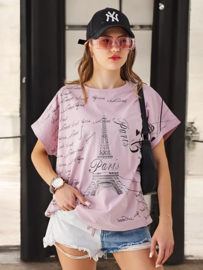Royalfashion Moteriška medvilninė marškinėliai Good Paris