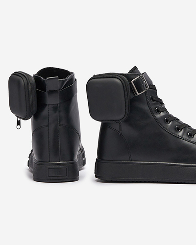 Черные женские спортивные туфли с чехлом Efiffe- Footwear