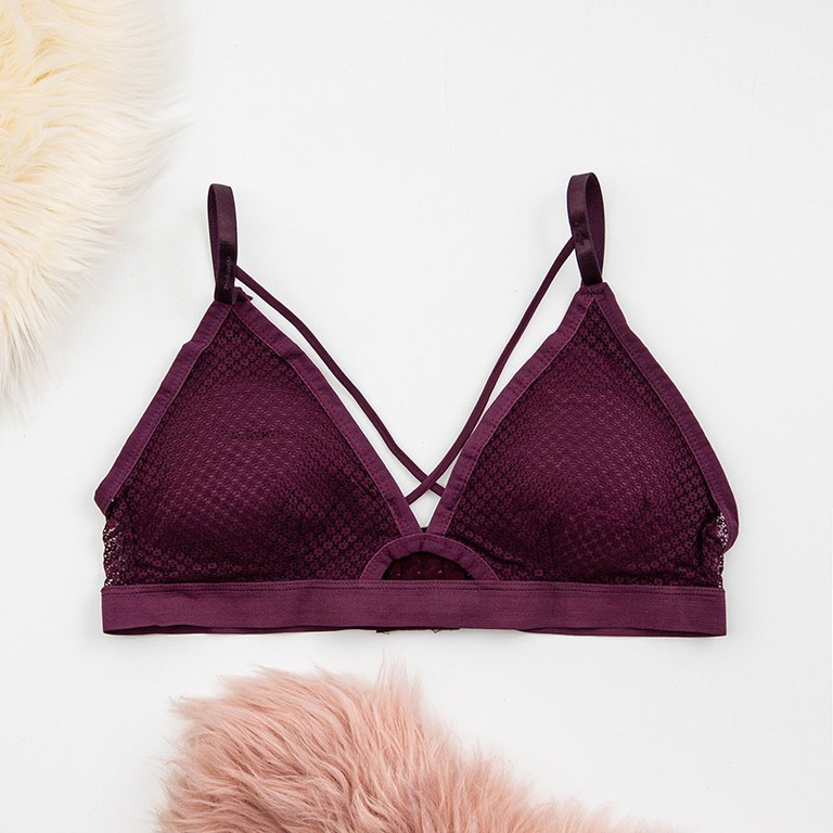 Violetinė moteriška liemenėlė - Apatinis trikotažas