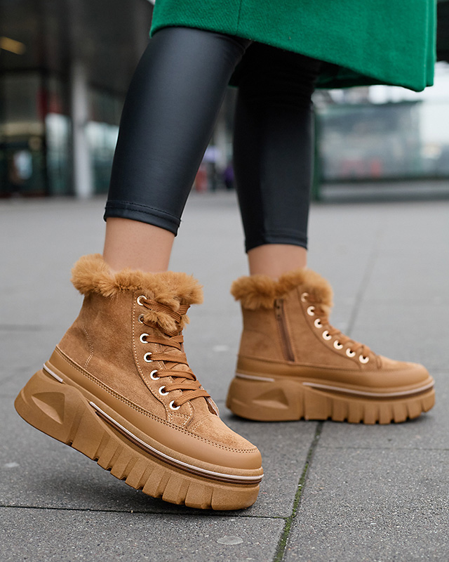 Moteriški suvarstomi platforminiai sniego batai kupranugaryje Neatesa - Avalynė