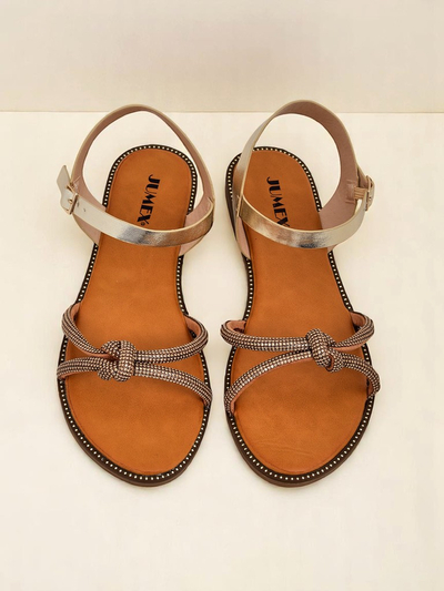 Royalfashion Женские сандалии с декоративными цирконами Bella Shine