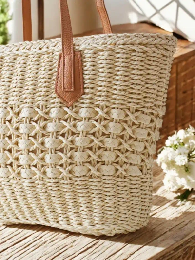 Royalfashion Большая соломенная сумка для женщин