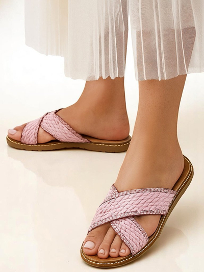 Royalfashion Moteriški sandalai su pintomis dirželiu Bornes