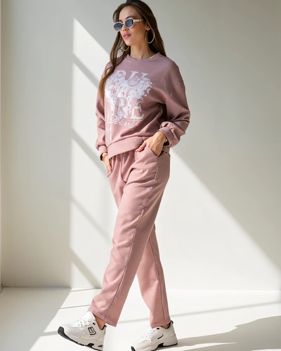 Royalfashion Moteriškas viskozinis komplektas su printu