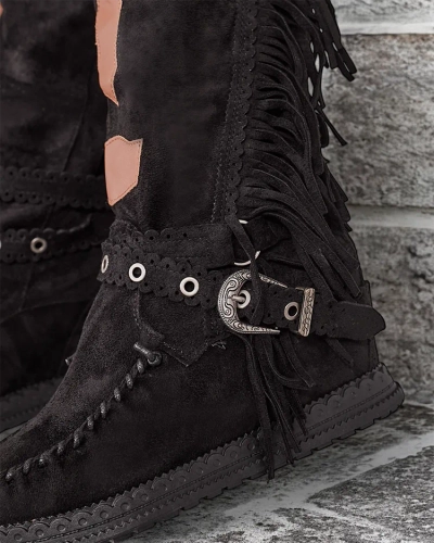 "Royalfashion" Moteriški batai su paslėptu inkaru "Indio"