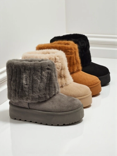 Ботинки a'la снегоходы женские с мехом Irelle