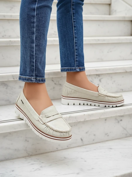 Royalfashion Женские экозамшевые мокасины Bellisse