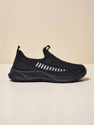 Royalfashion Wsuwane damskie materiałowe buciory Sport Slip-On