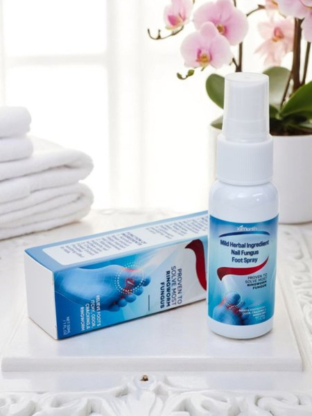 Спрей, облегчающий симптомы микоза стоп и ногтей