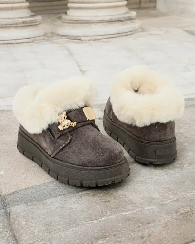 Royalfashion Женские короткие сапоги a'la snow boots Dobis