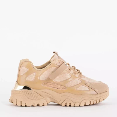 OUTLET Светло-коричневые женские спортивные кроссовки Raysn - Обувь