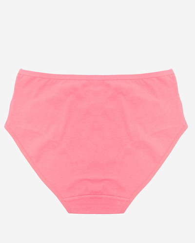 Коралловые женские хлопковые трусики PLUS SIZE- Нижнее белье