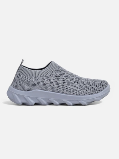 Women's dove gray sneakers Silvana - comfortable slip-on shoes for the city