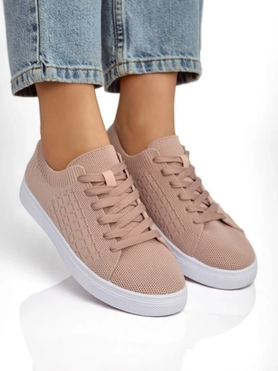 Женские кроссовки Royalfashion Calista Rosa - розовые туфли на весну и лето
