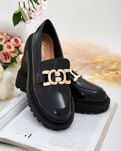 Royalfashion Женские лакированные мокасины Bevevra