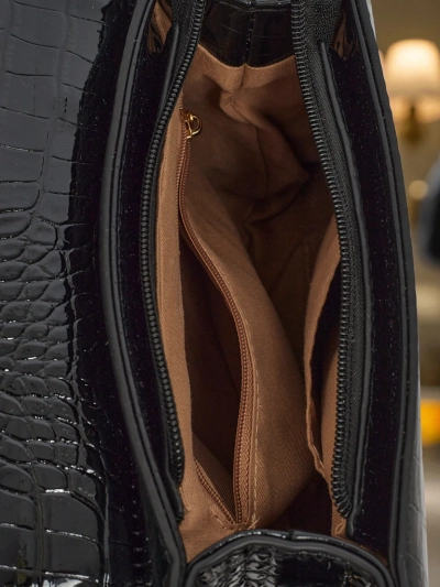 Лакированная маленькая женская сумочка из экокожи Lunaya