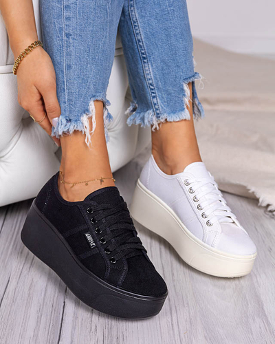 Juodi sportiniai sportbačiai Darru platformoje - Avalynė