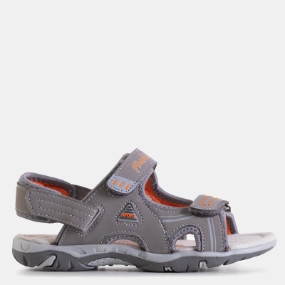 Серые детские сандалии на липучках Elbrus