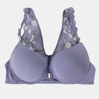 Violetinė nėrinių nėrinių liemenėlė - apatinis trikotažas