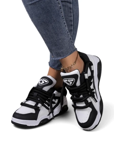 Royalfashion moteriški sportiniai kedai su dekoratyvinėmis raištelėmis Clesiv