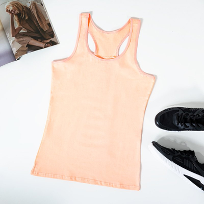 Оранжевая женская майка