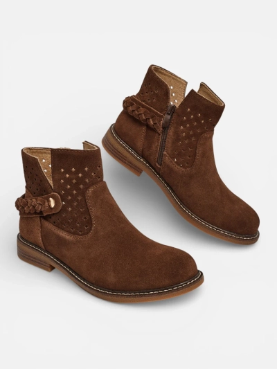 Ažuoriniai moteriški aulinukai iš natūralios odos Unimi