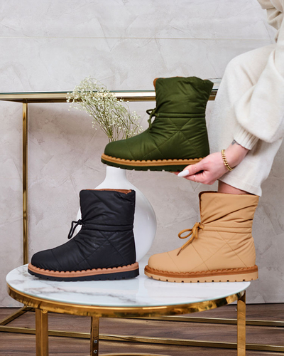 Royalfashion Женские сапоги-скольжения зеленого цвета Nevonsis