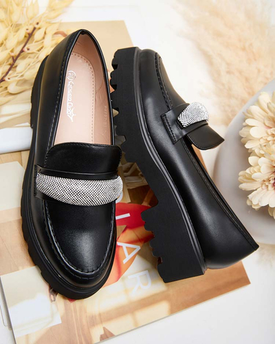 Royalfashion Женские мокасины с цирконами Emerne