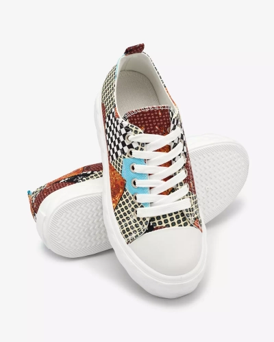 Royalfashion Узорчатые женские кроссовки на платформе Leterina