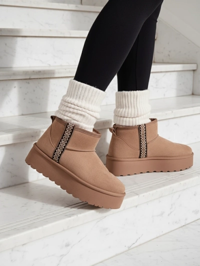 Royalfashion Moteriški trumpi batai sniego batai stilius Haluzi