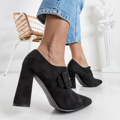 Juodi aukštakulniai bateliai Erline - Batai