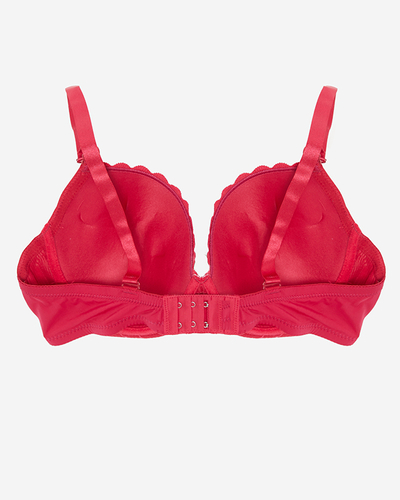 Бордовый однотонный бюстгальтер