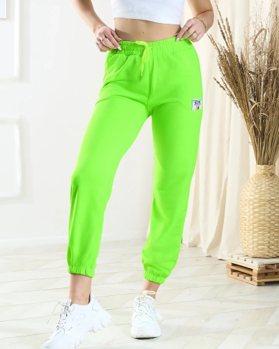 Moteriškos neoninės žalios sportinės kelnės - Apranga