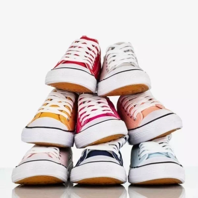 Niebieskie trampki damskie Noenoes - Obuwie