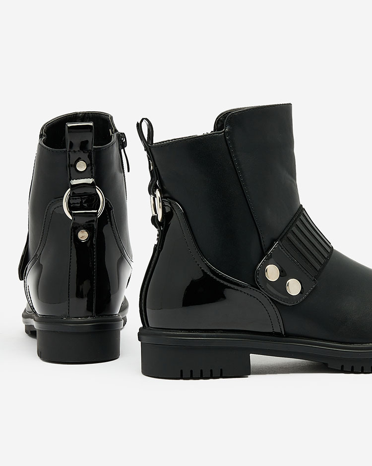 Royalfashion Черные женские сапоги Moretix