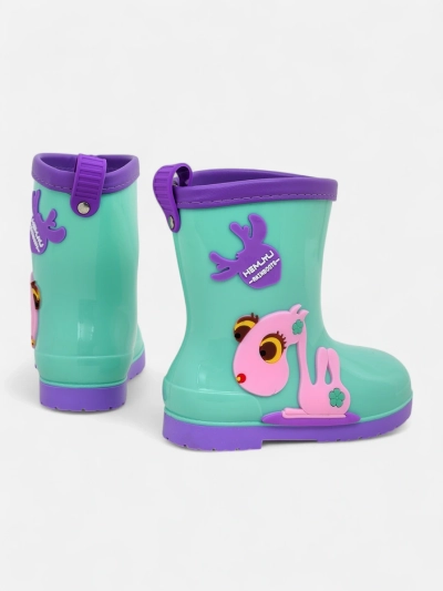Детские резиновые сапоги Royalfashion с нашивками Funny Time
