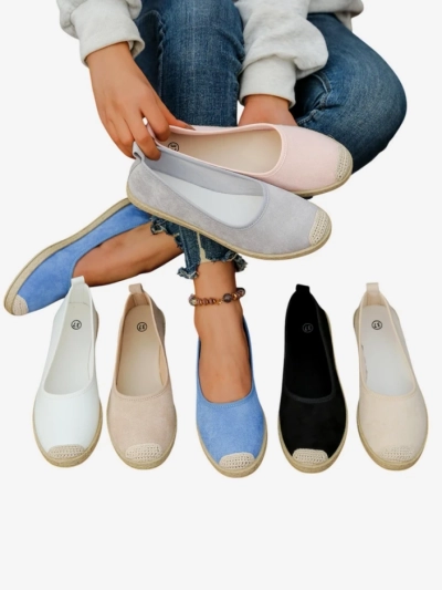 Royalfashion Moteriški ekologiško zomšos espadrilės Aroles