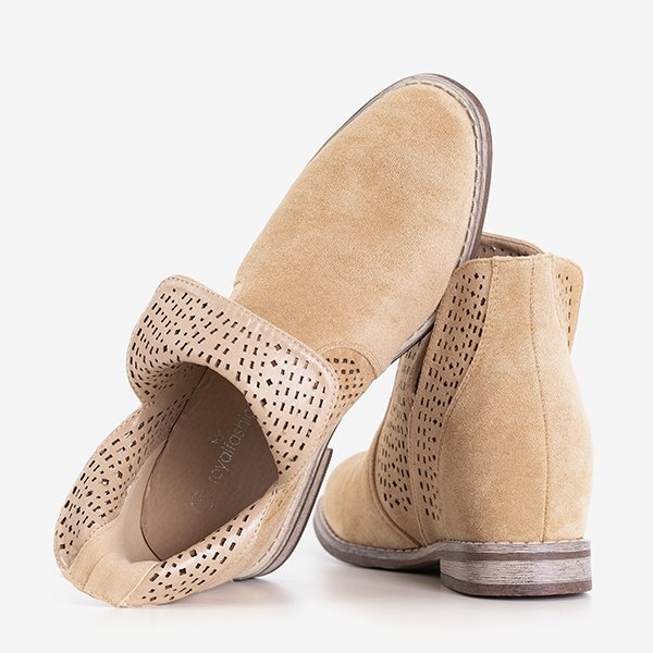 Rudi batai su paslėptu inkaru a'la cowgirls Besiks- Avalynė