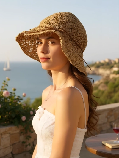 Royalfashion Moteriška šiaudinė skrybėlė Whisper Bow