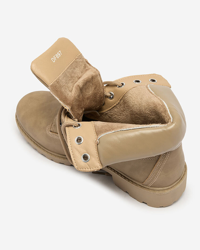 Royalfashion Зелено-коричневые женские трапперы Karveliea