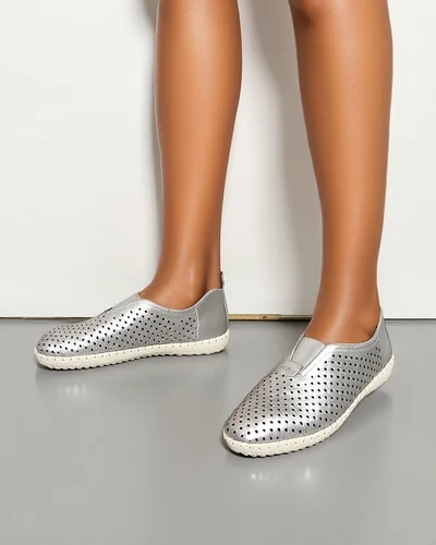 Royalfashion moteriški perforuoti loafers Gofielle
