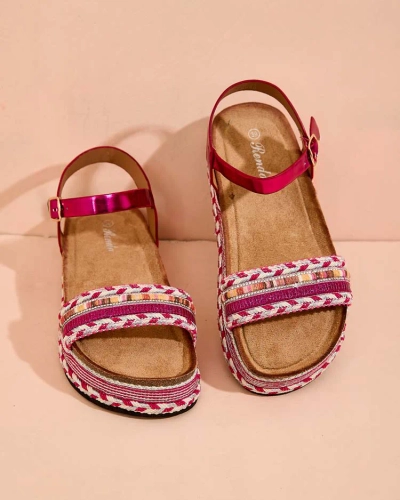 "Royalfashion" Moteriški siuvinėti "Mussir" sandalai