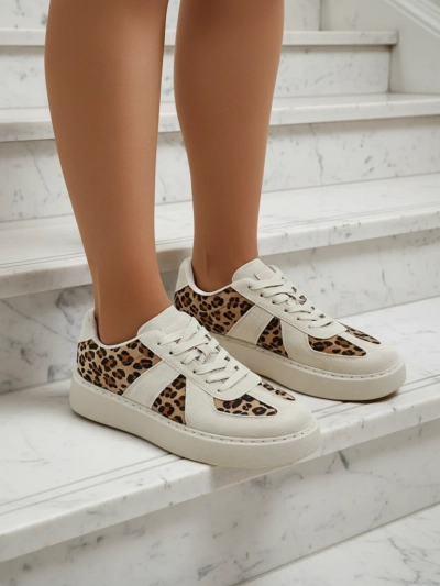 Royalfashion Женские спортивные кроссовки с леопардовым принтом Big Cat