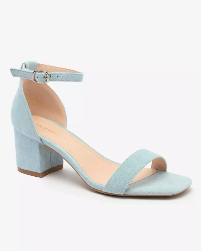 Royalfashion Mėlyni moteriški sandalai ant aulo Xeteri