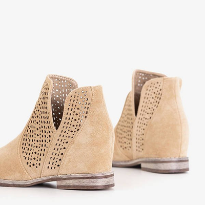 Rudi batai su paslėptu inkaru a'la cowgirls Besiks- Avalynė