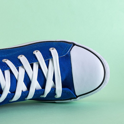 Tamsiai mėlyni vyriški aukštakulniai „Skarle“ sportbačiai-Avalynė