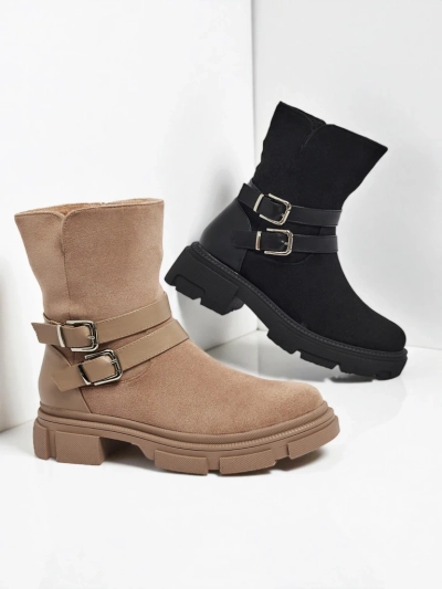 Aukštesni moteriški eko zomšiniai aulinukai Callire