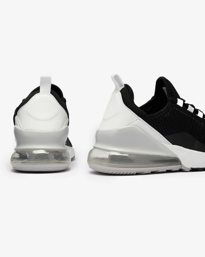 Черные женские спортивные туфли с белой вставкой Neterika - Обувь